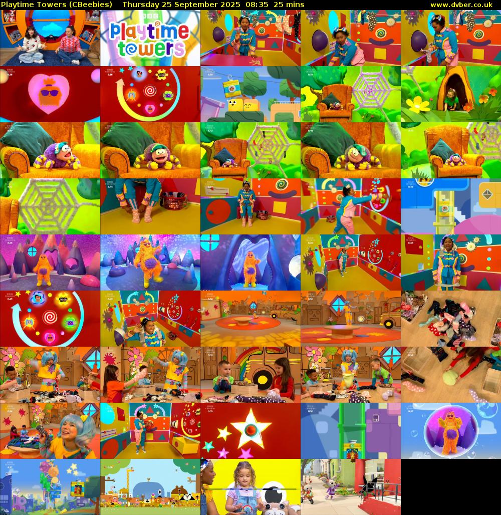 Playtime Towers (CBeebies) Thursday 25 September 2025 08:35 - 09:00