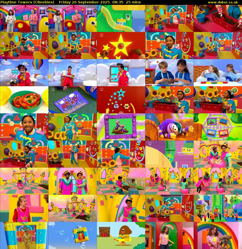 Playtime Towers (CBeebies) Friday 26 September 2025 08:35 - 09:00