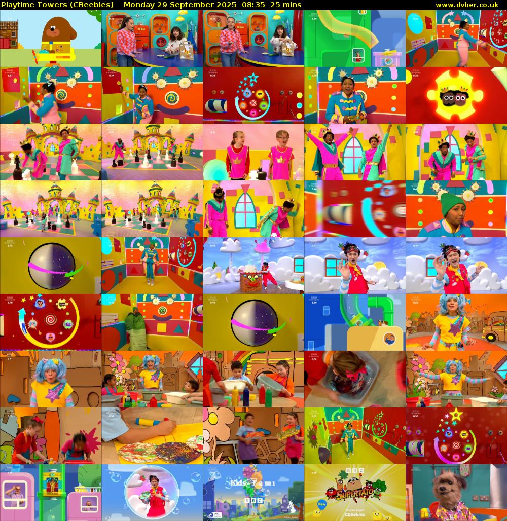 Playtime Towers (CBeebies) Monday 29 September 2025 08:35 - 09:00