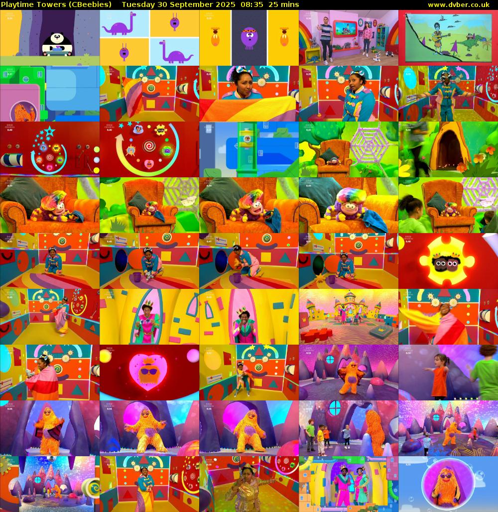 Playtime Towers (CBeebies) Tuesday 30 September 2025 08:35 - 09:00