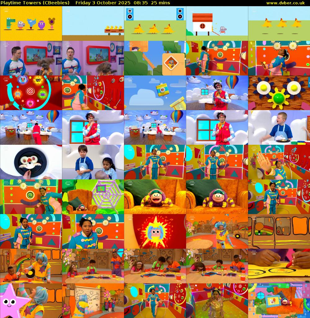 Playtime Towers (CBeebies) Friday 3 October 2025 08:35 - 09:00