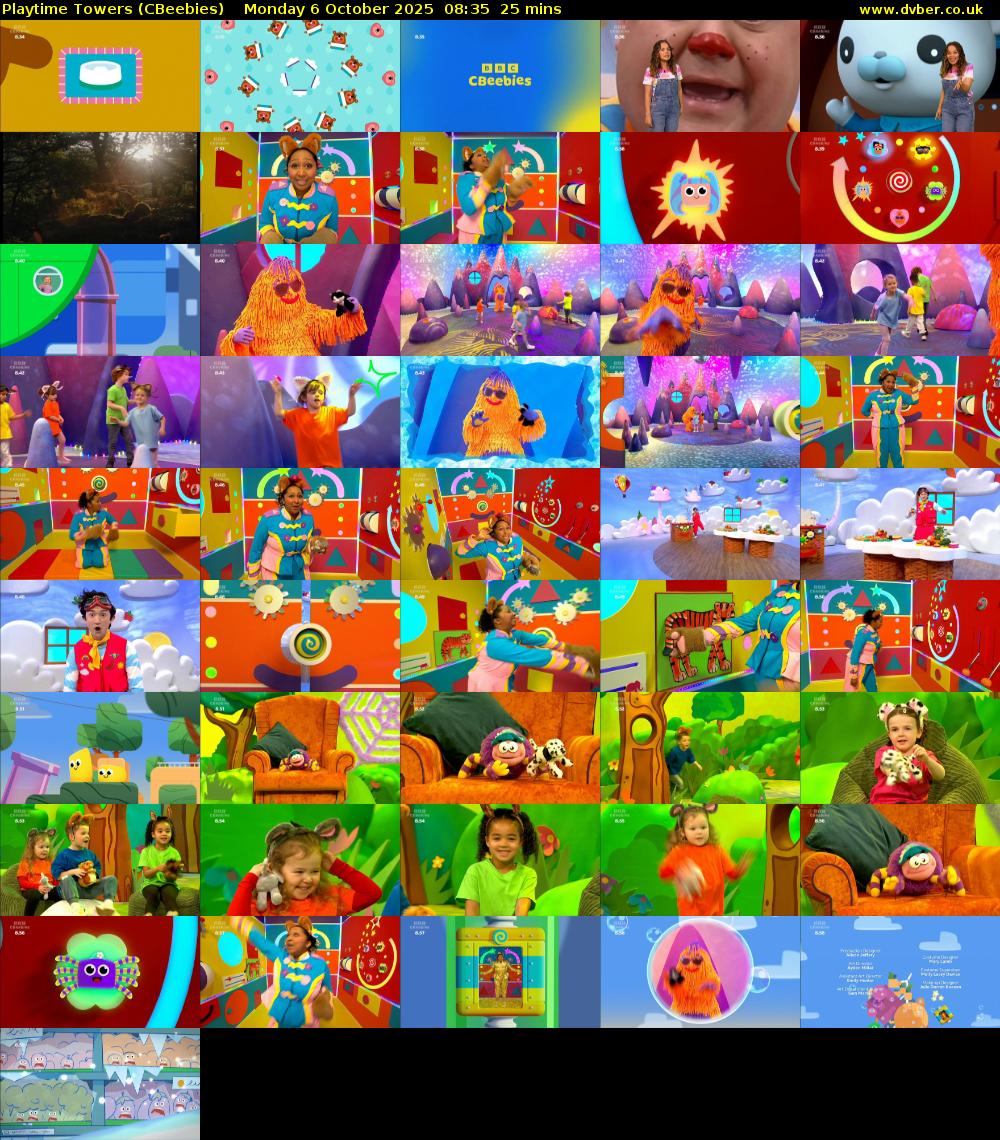 Playtime Towers (CBeebies) Monday 6 October 2025 08:35 - 09:00