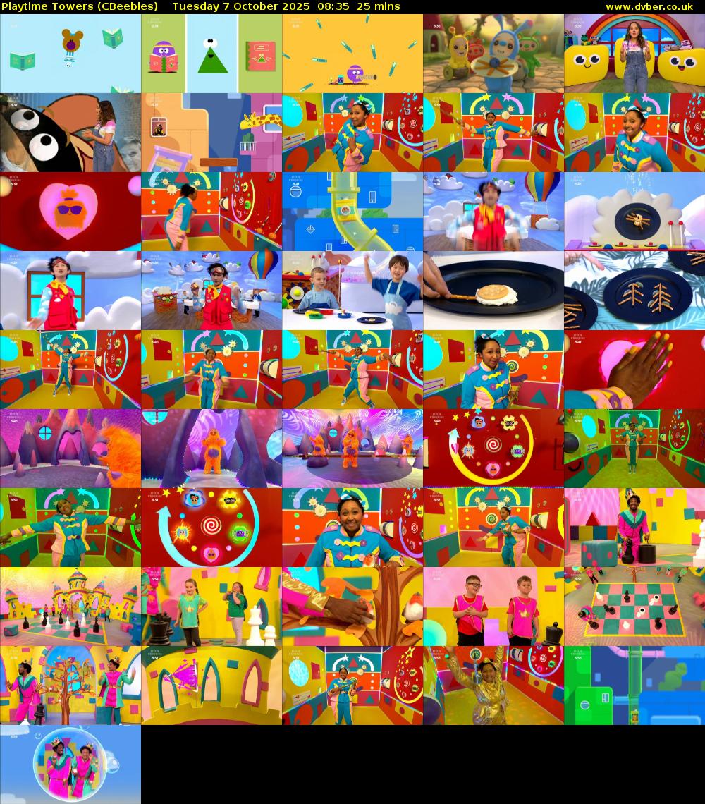 Playtime Towers (CBeebies) Tuesday 7 October 2025 08:35 - 09:00