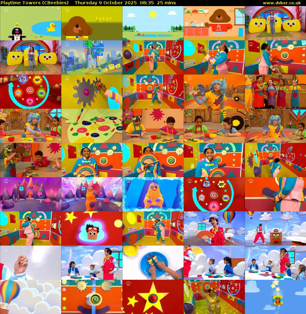 Playtime Towers (CBeebies) Thursday 9 October 2025 08:35 - 09:00