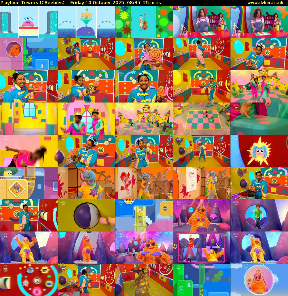 Playtime Towers (CBeebies) Friday 10 October 2025 08:35 - 09:00