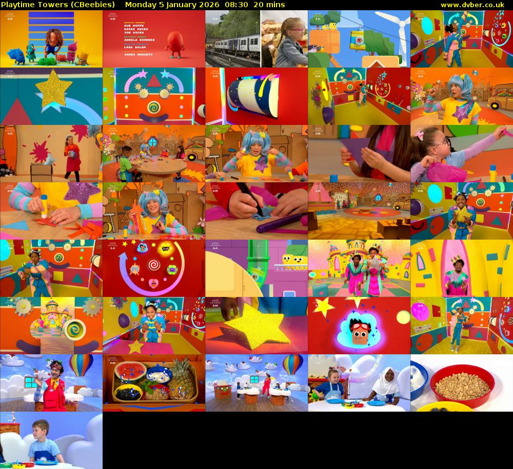 Playtime Towers (CBeebies) Monday 5 January 2026 08:30 - 08:50