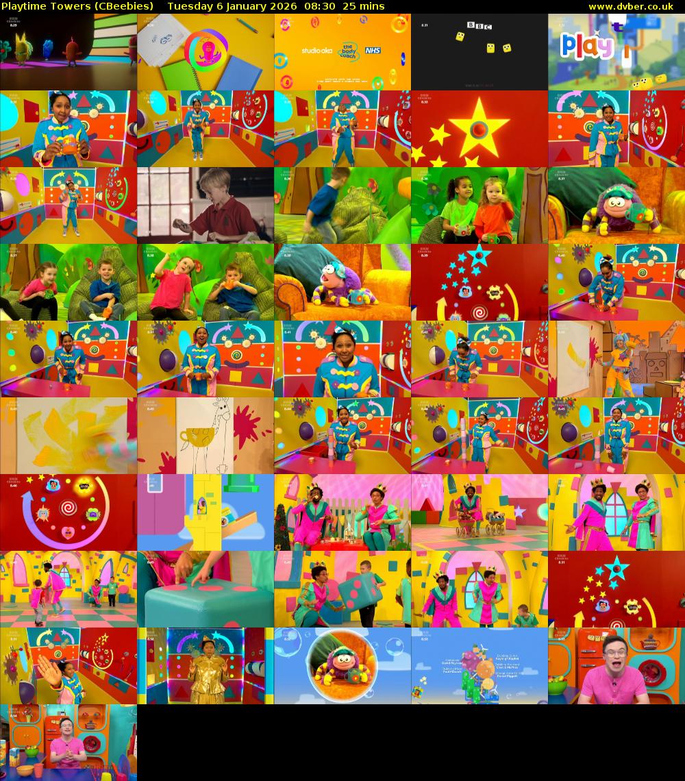 Playtime Towers (CBeebies) Tuesday 6 January 2026 08:30 - 08:55