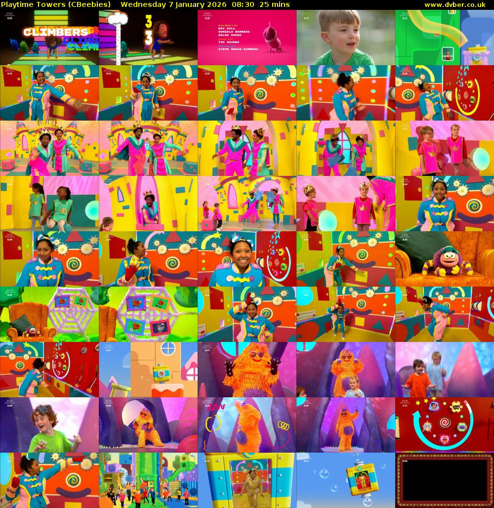 Playtime Towers (CBeebies) Wednesday 7 January 2026 08:30 - 08:55