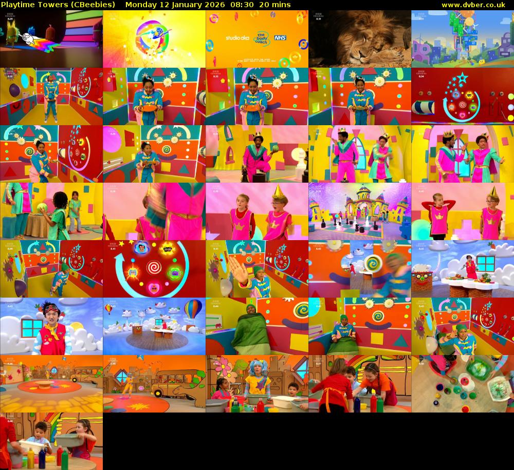 Playtime Towers (CBeebies) Monday 12 January 2026 08:30 - 08:50