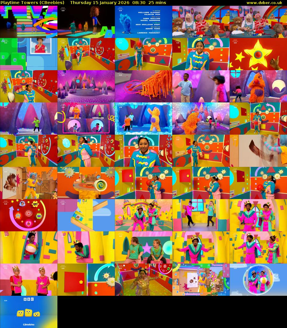 Playtime Towers (CBeebies) Thursday 15 January 2026 08:30 - 08:55