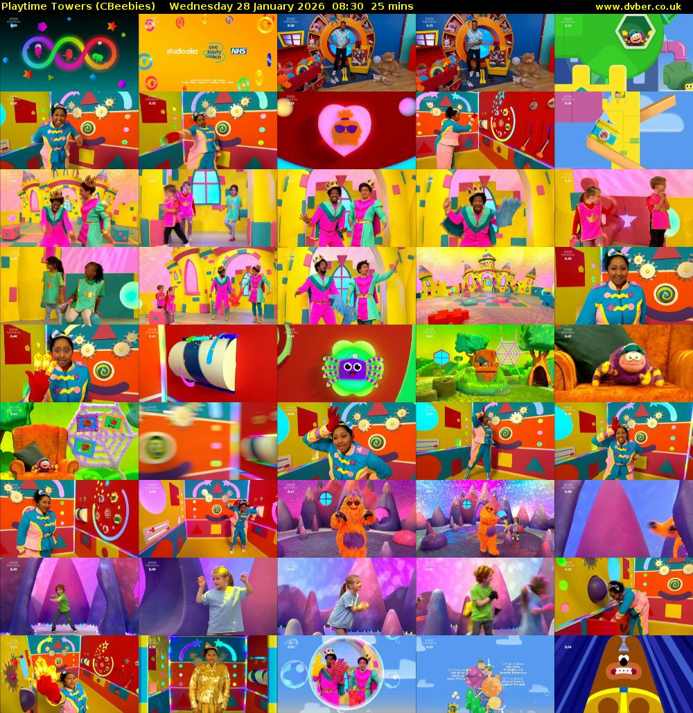 Playtime Towers (CBeebies) Wednesday 28 January 2026 08:30 - 08:55