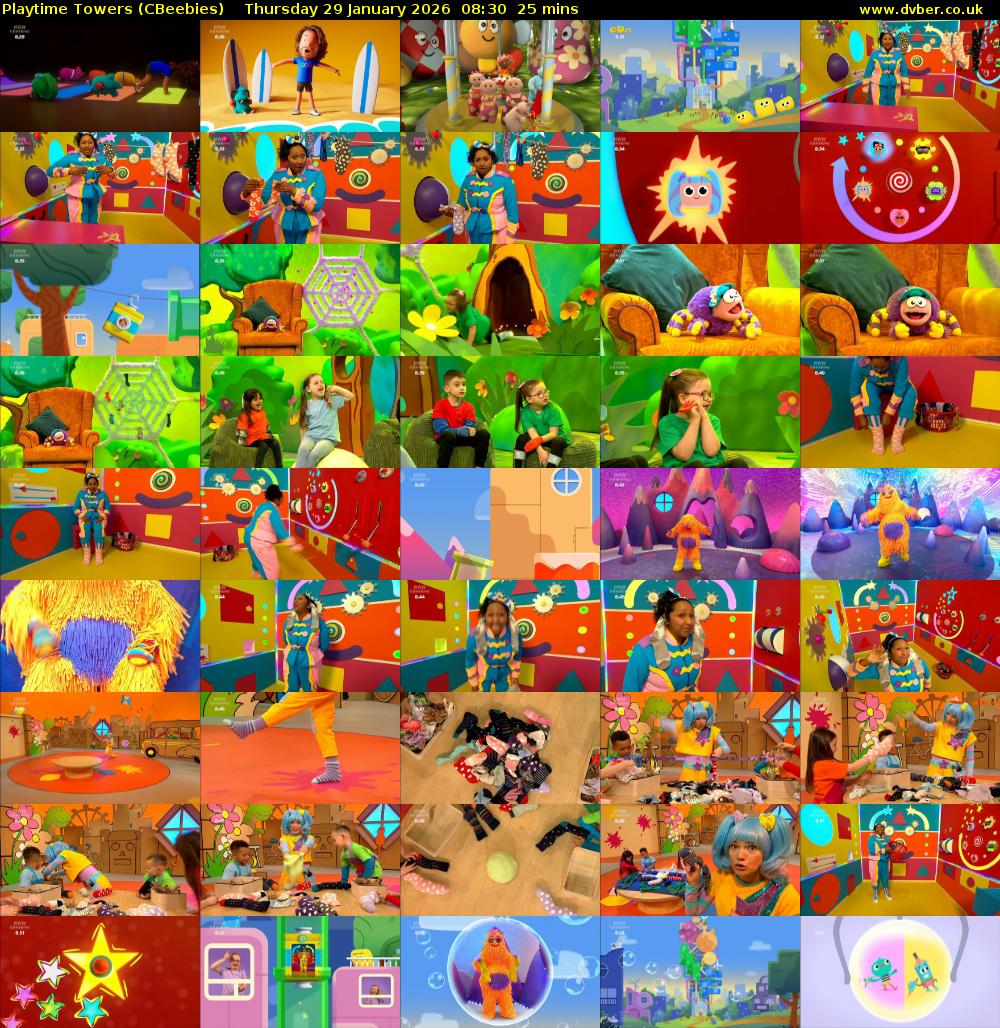 Playtime Towers (CBeebies) Thursday 29 January 2026 08:30 - 08:55