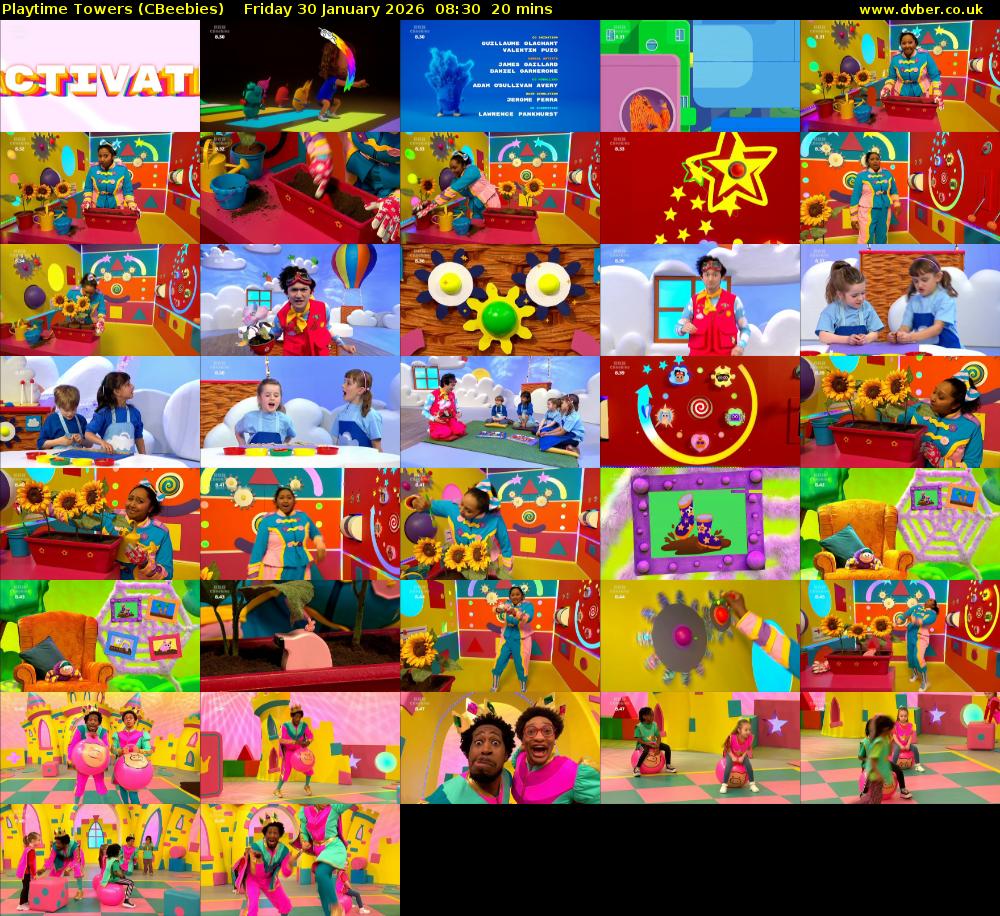 Playtime Towers (CBeebies) Friday 30 January 2026 08:30 - 08:50