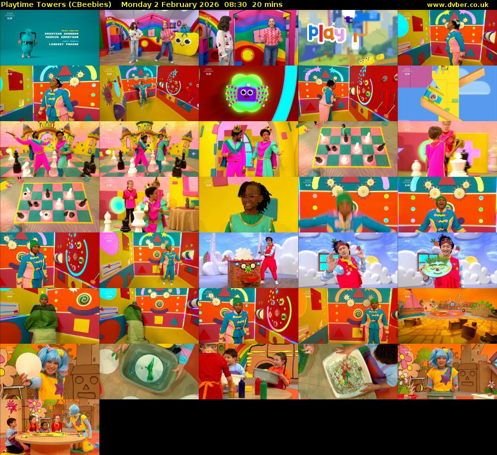 Playtime Towers (CBeebies) Monday 2 February 2026 08:30 - 08:50