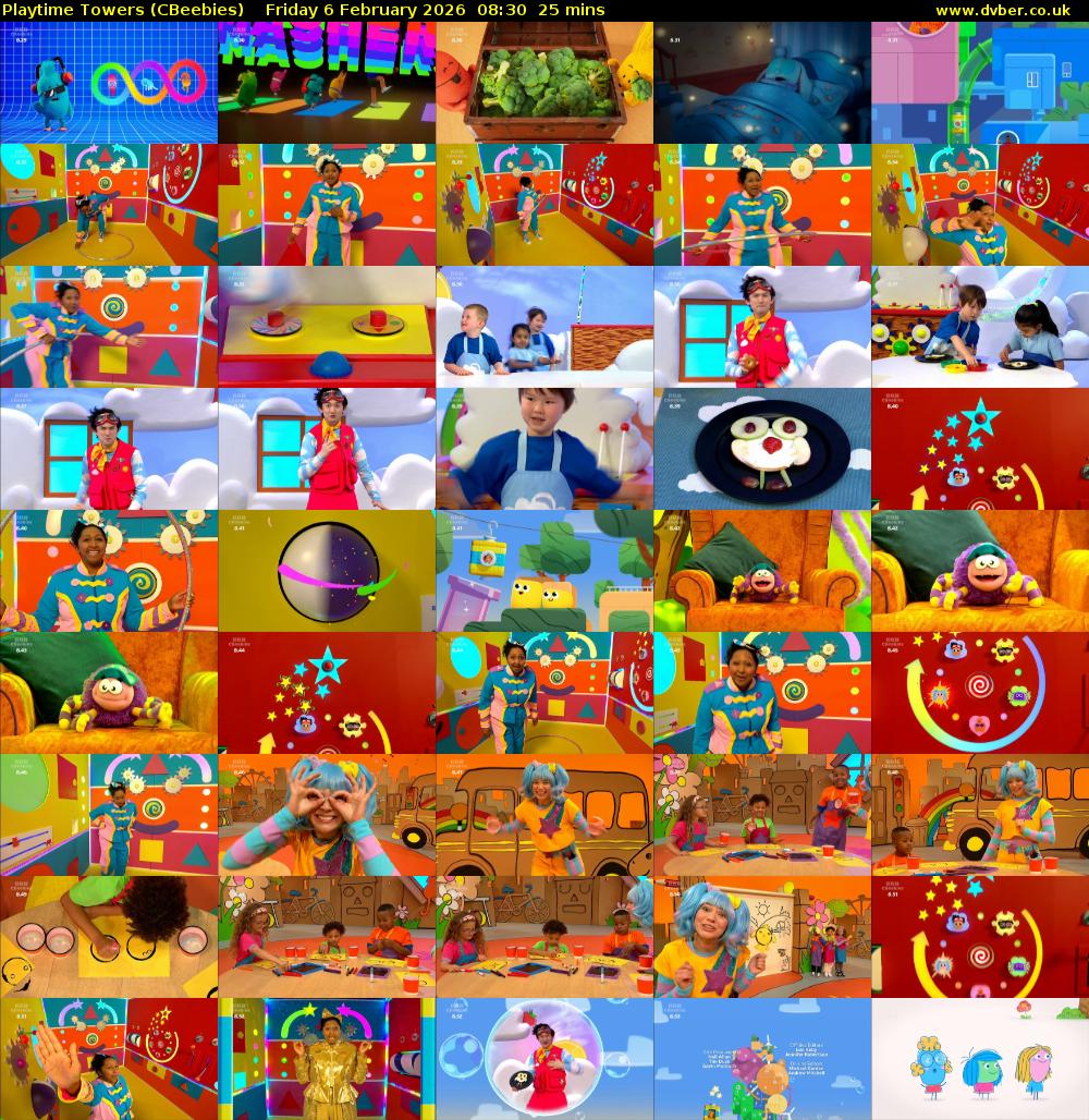 Playtime Towers (CBeebies) Friday 6 February 2026 08:30 - 08:55