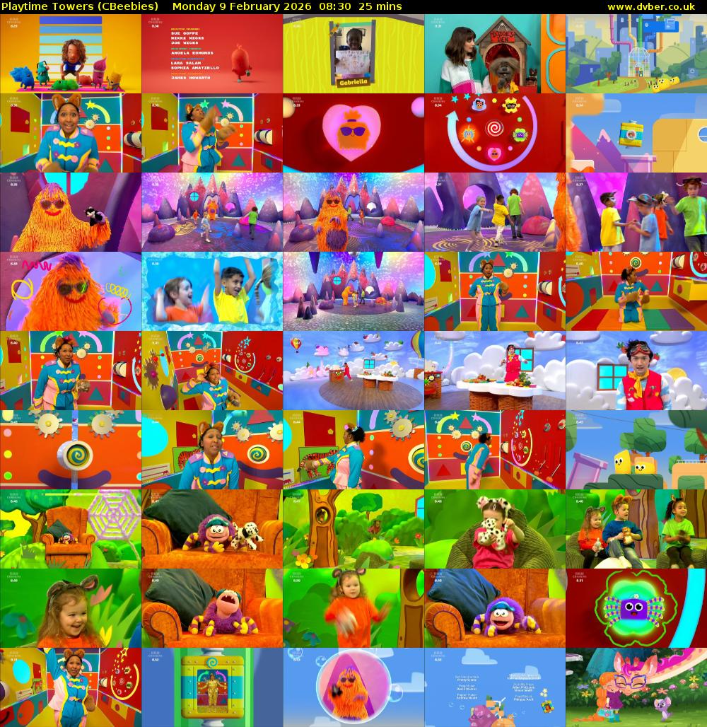 Playtime Towers (CBeebies) Monday 9 February 2026 08:30 - 08:55