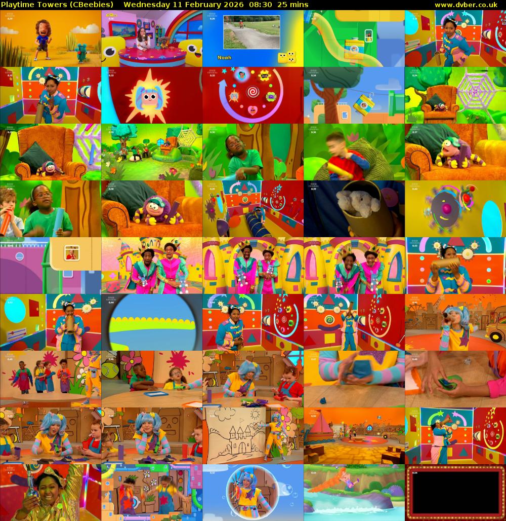 Playtime Towers (CBeebies) Wednesday 11 February 2026 08:30 - 08:55