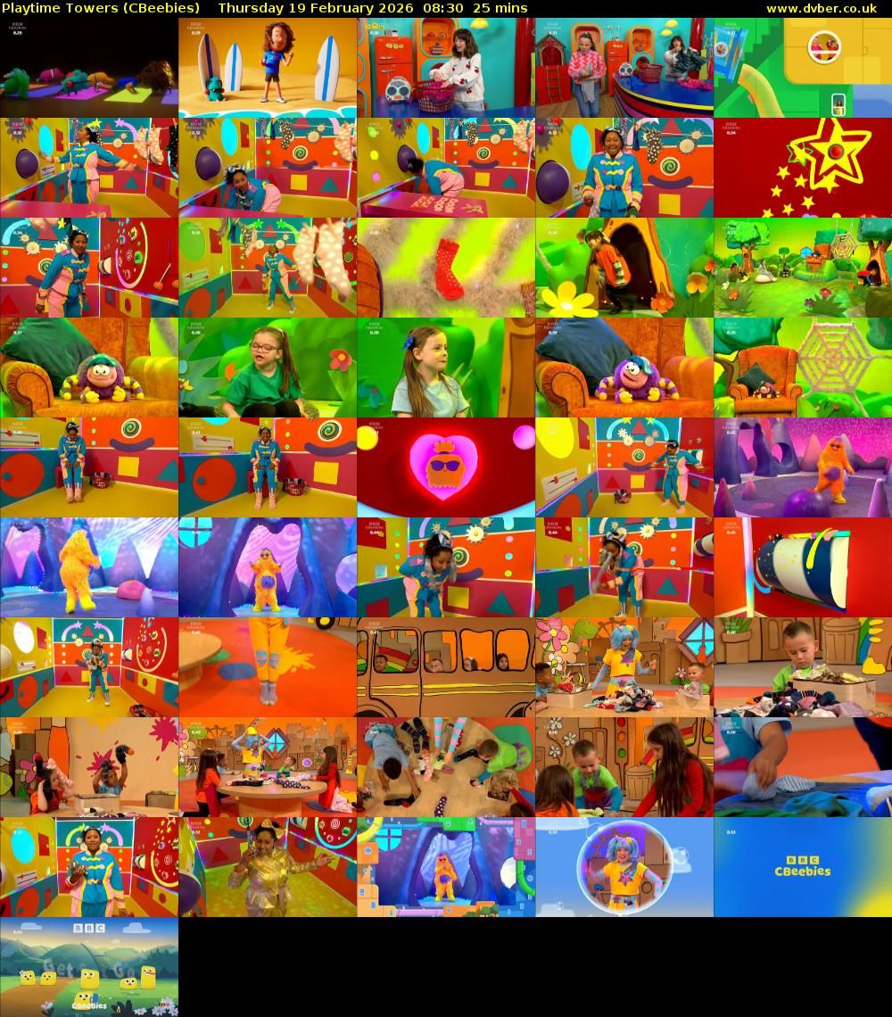 Playtime Towers (CBeebies) Thursday 19 February 2026 08:30 - 08:55