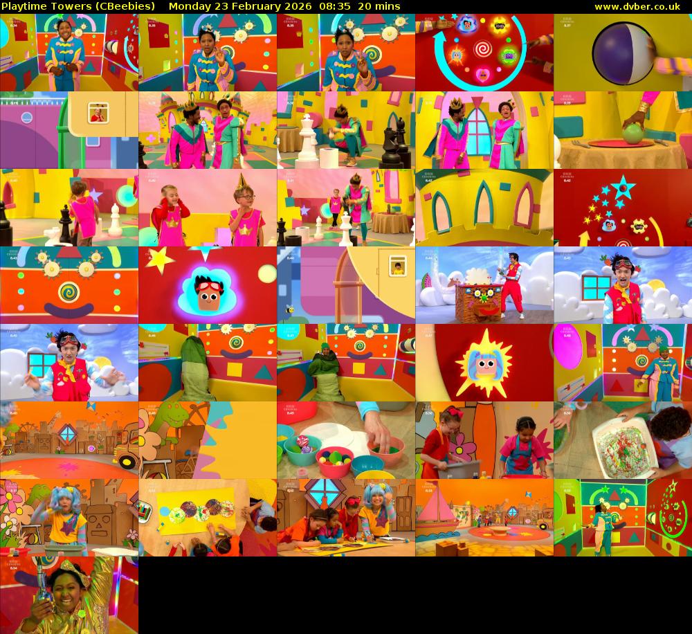 Playtime Towers (CBeebies) Monday 23 February 2026 08:35 - 08:55