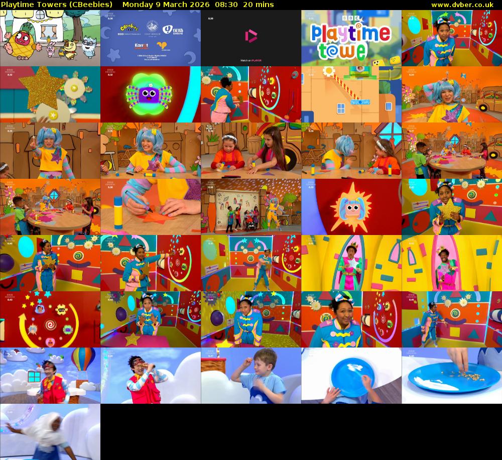 Playtime Towers (CBeebies) Monday 9 March 2026 08:30 - 08:50