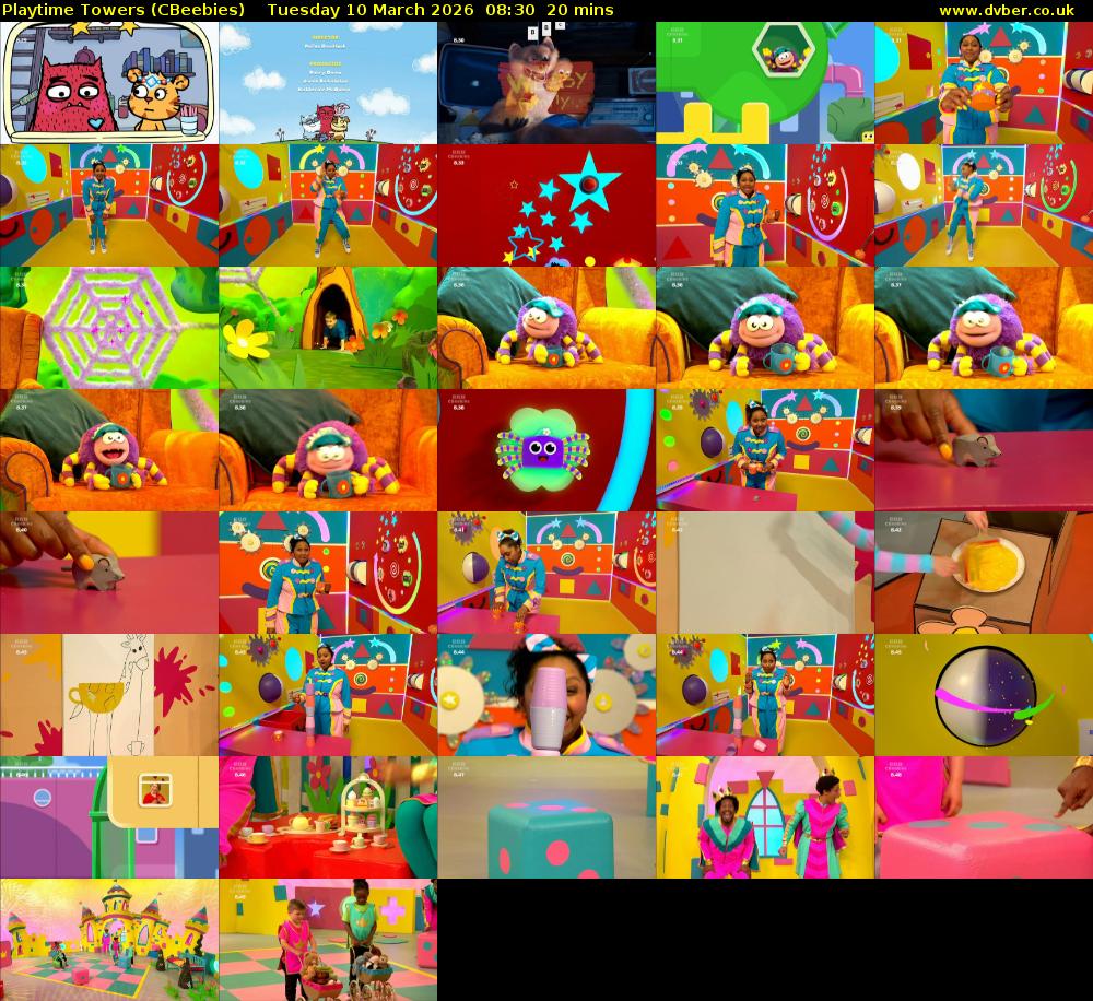 Playtime Towers (CBeebies) Tuesday 10 March 2026 08:30 - 08:50