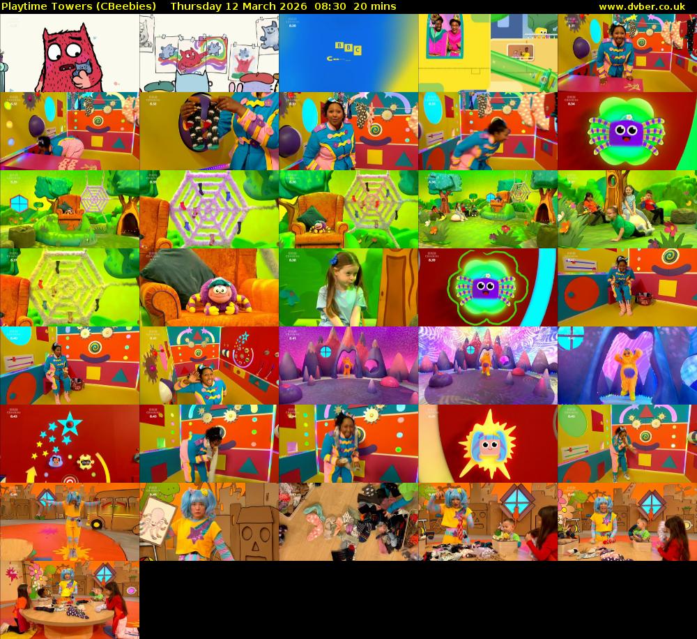 Playtime Towers (CBeebies) Thursday 12 March 2026 08:30 - 08:50