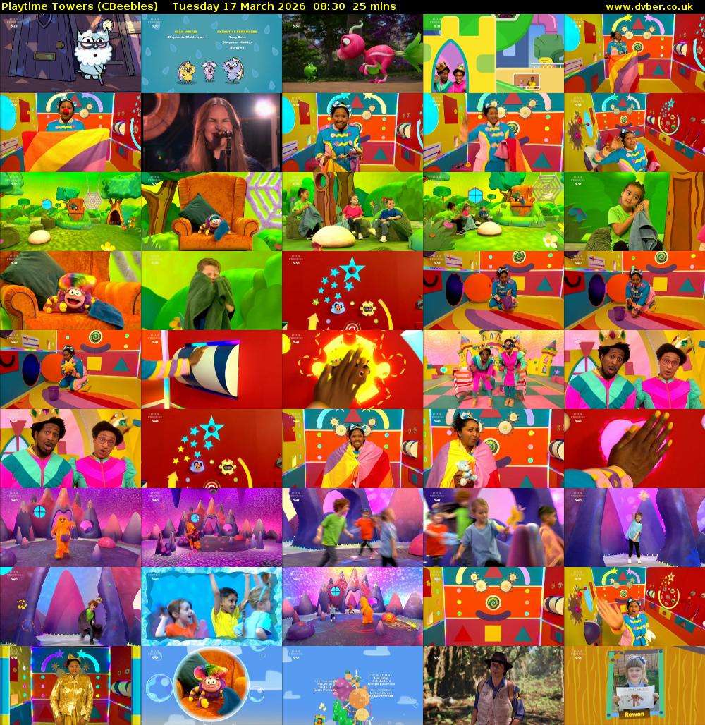 Playtime Towers (CBeebies) Tuesday 17 March 2026 08:30 - 08:55