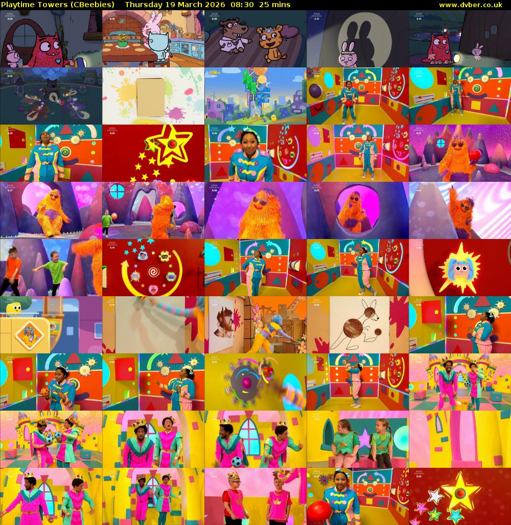 Playtime Towers (CBeebies) Thursday 19 March 2026 08:30 - 08:55