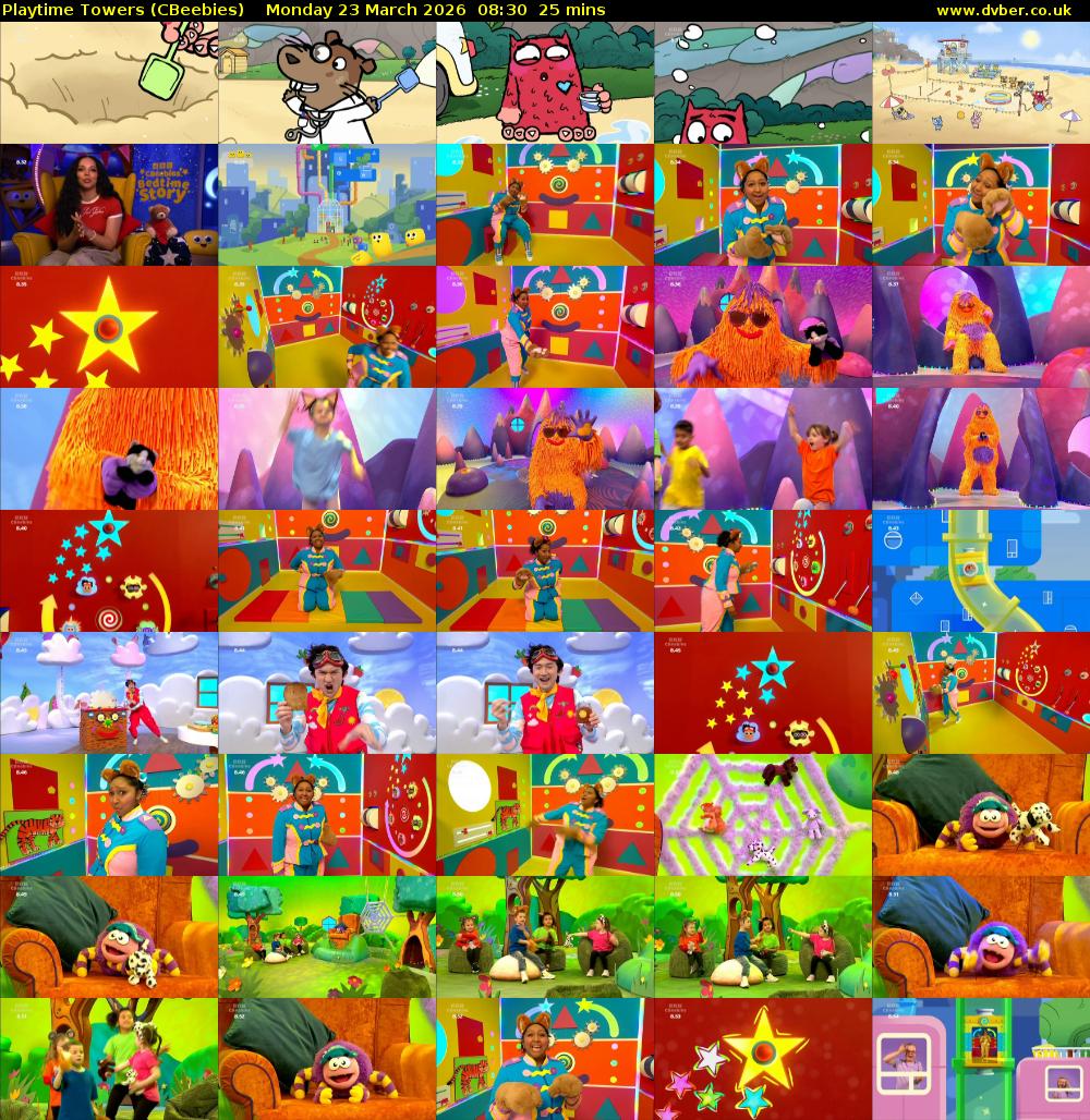 Playtime Towers (CBeebies) Monday 23 March 2026 08:30 - 08:55