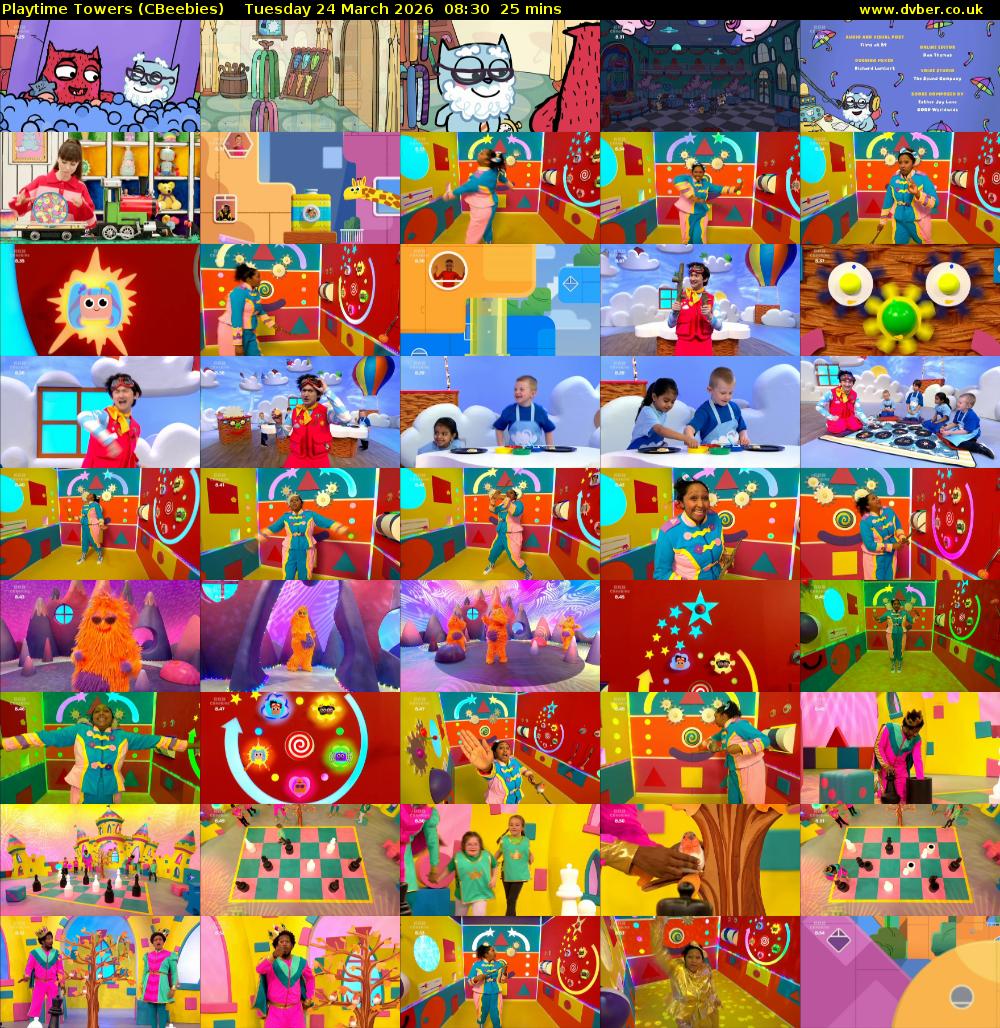 Playtime Towers (CBeebies) Tuesday 24 March 2026 08:30 - 08:55