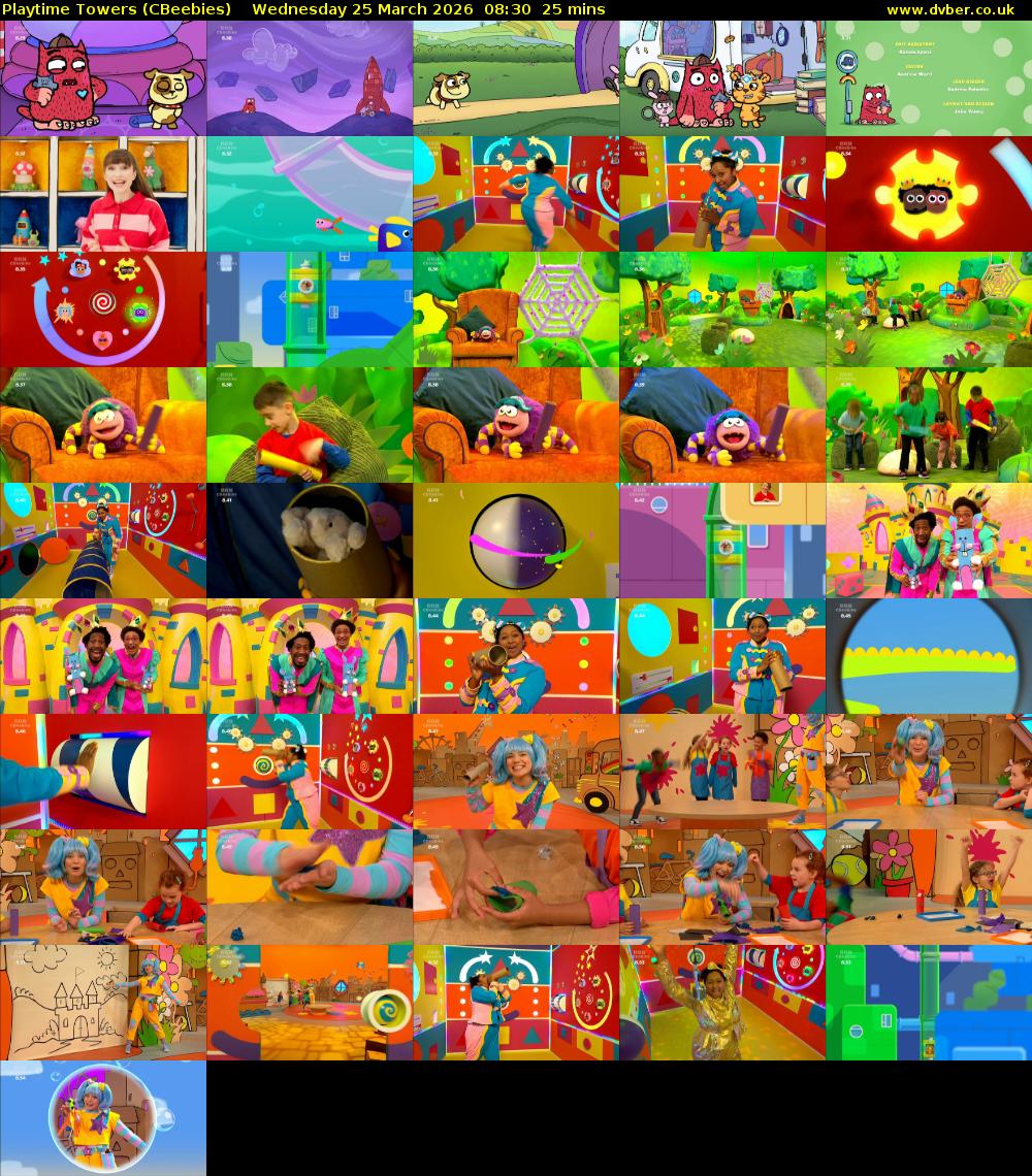 Playtime Towers (CBeebies) Wednesday 25 March 2026 08:30 - 08:55