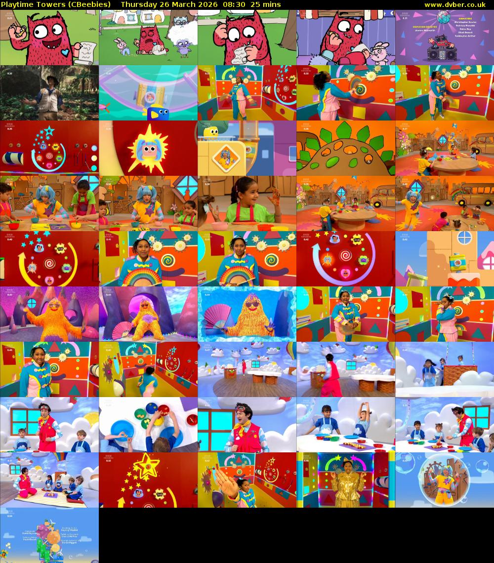 Playtime Towers (CBeebies) Thursday 26 March 2026 08:30 - 08:55