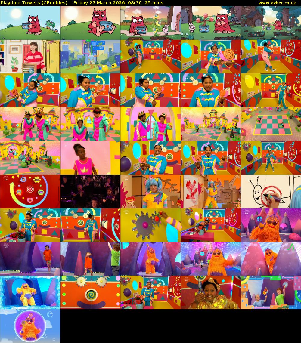 Playtime Towers (CBeebies) Friday 27 March 2026 08:30 - 08:55