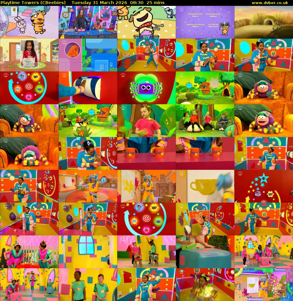 Playtime Towers (CBeebies) Tuesday 31 March 2026 08:30 - 08:55