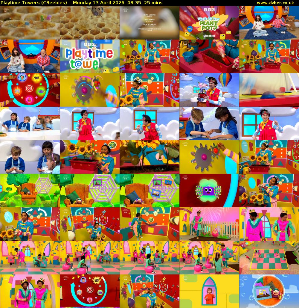 Playtime Towers (CBeebies) Monday 13 April 2026 08:35 - 09:00