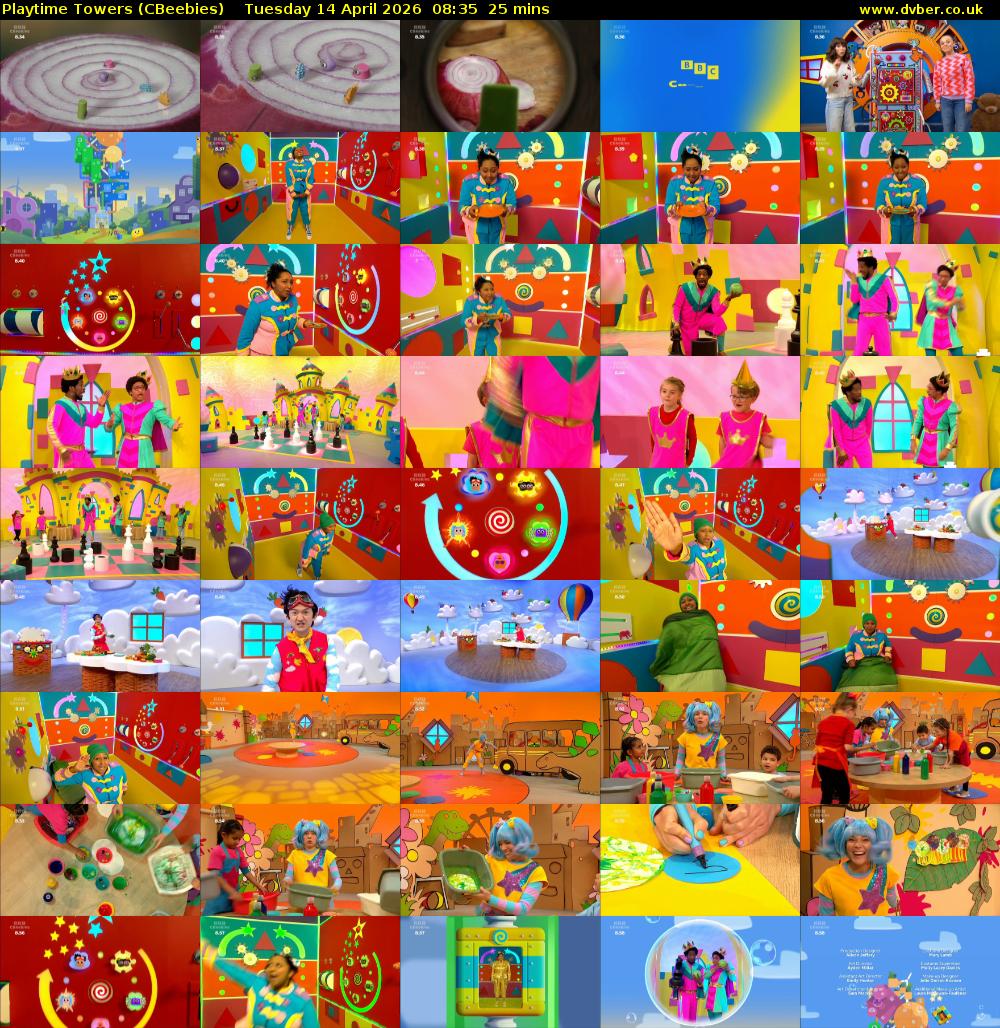 Playtime Towers (CBeebies) Tuesday 14 April 2026 08:35 - 09:00