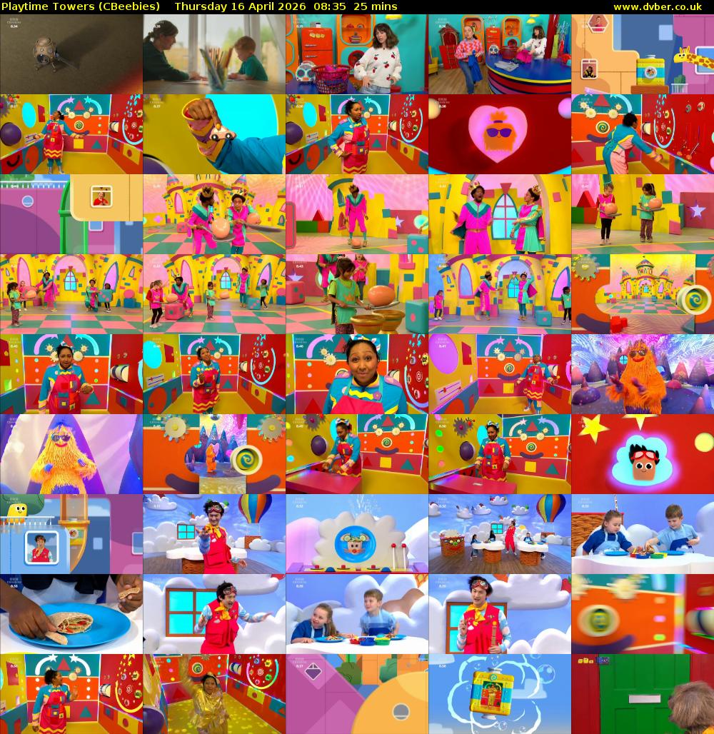 Playtime Towers (CBeebies) Thursday 16 April 2026 08:35 - 09:00