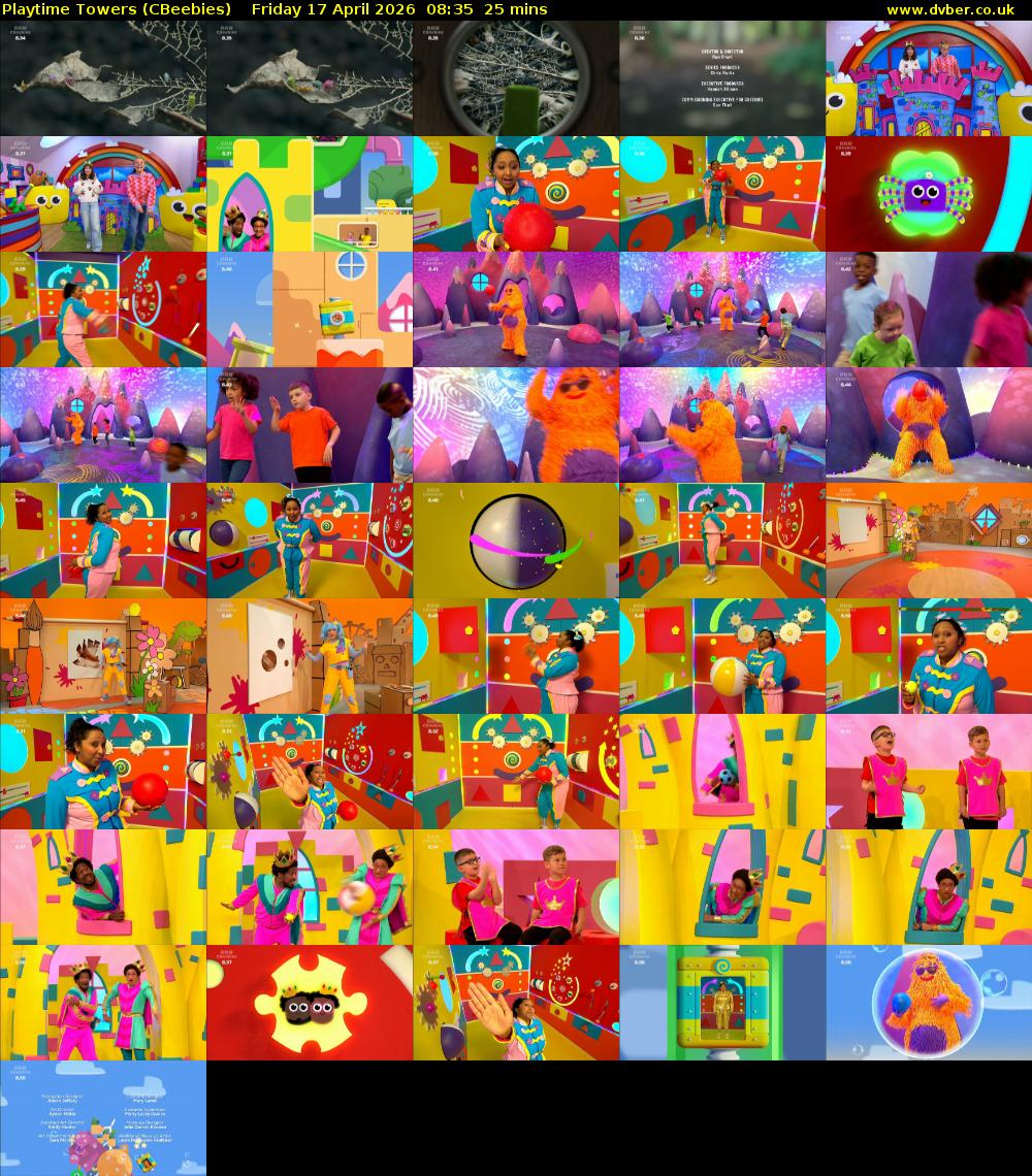 Playtime Towers (CBeebies) Friday 17 April 2026 08:35 - 09:00