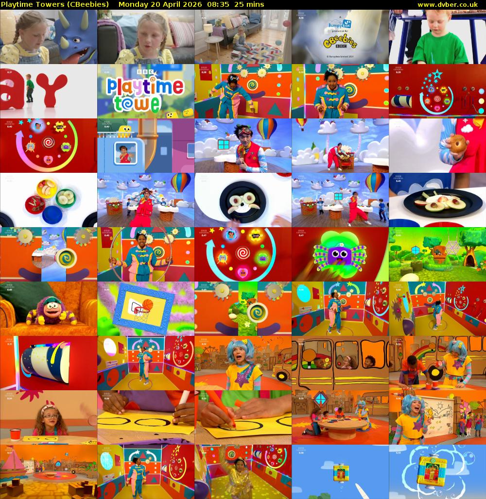 Playtime Towers (CBeebies) Monday 20 April 2026 08:35 - 09:00