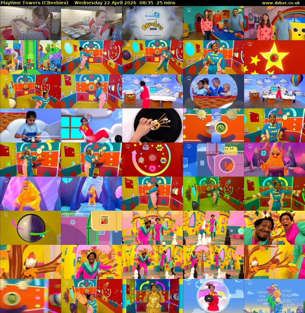 Playtime Towers (CBeebies) Wednesday 22 April 2026 08:35 - 09:00