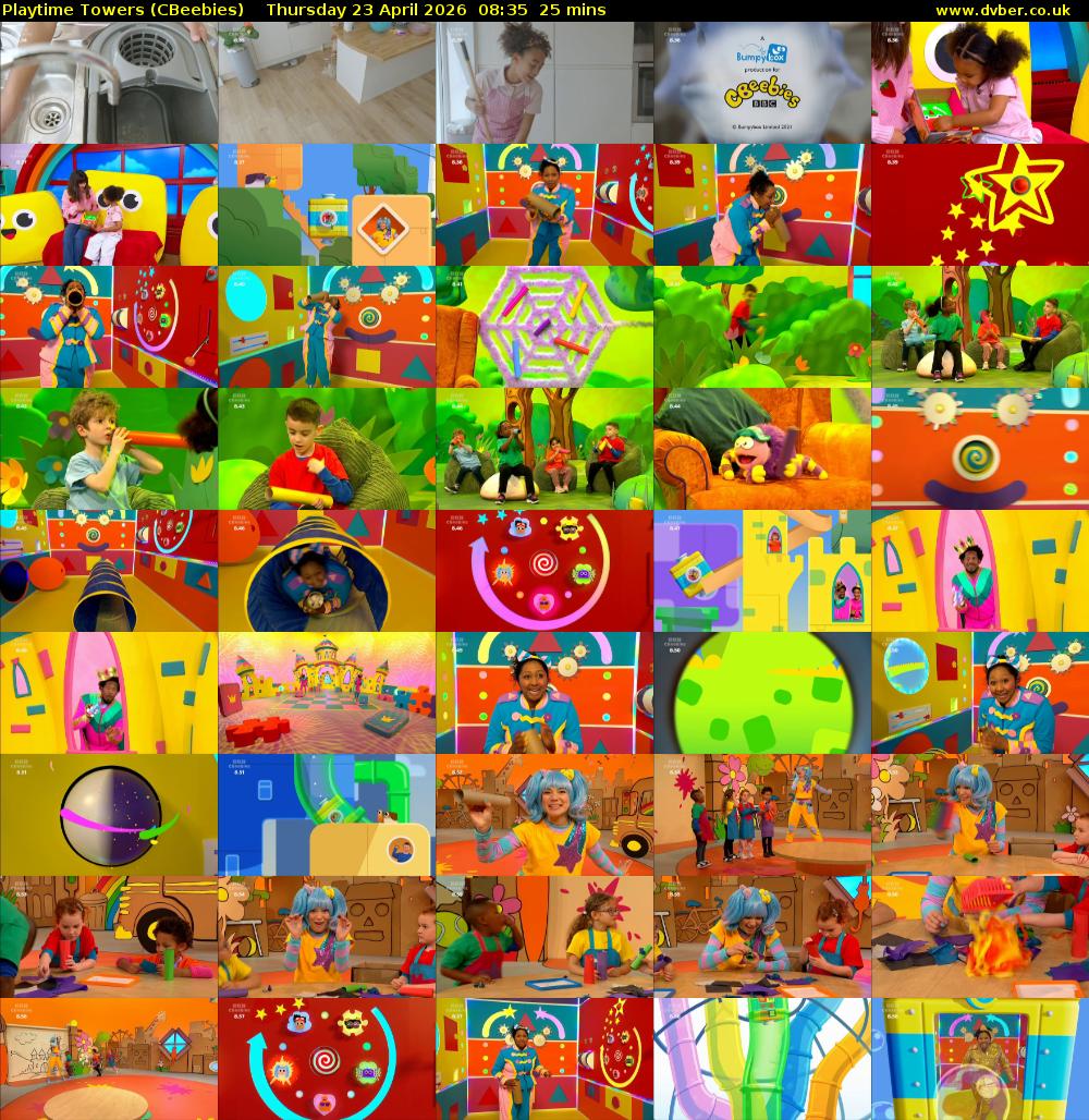 Playtime Towers (CBeebies) Thursday 23 April 2026 08:35 - 09:00