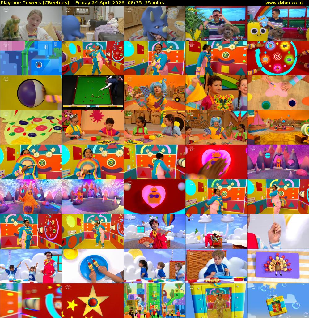 Playtime Towers (CBeebies) Friday 24 April 2026 08:35 - 09:00