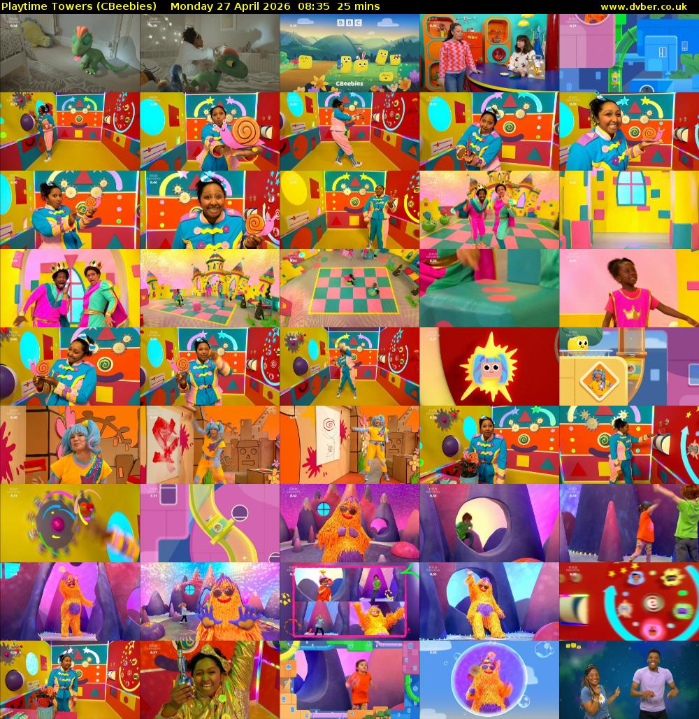 Playtime Towers (CBeebies) Monday 27 April 2026 08:35 - 09:00