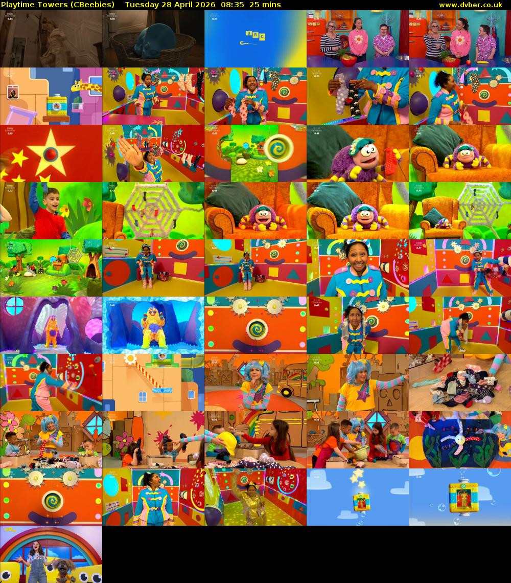 Playtime Towers (CBeebies) Tuesday 28 April 2026 08:35 - 09:00