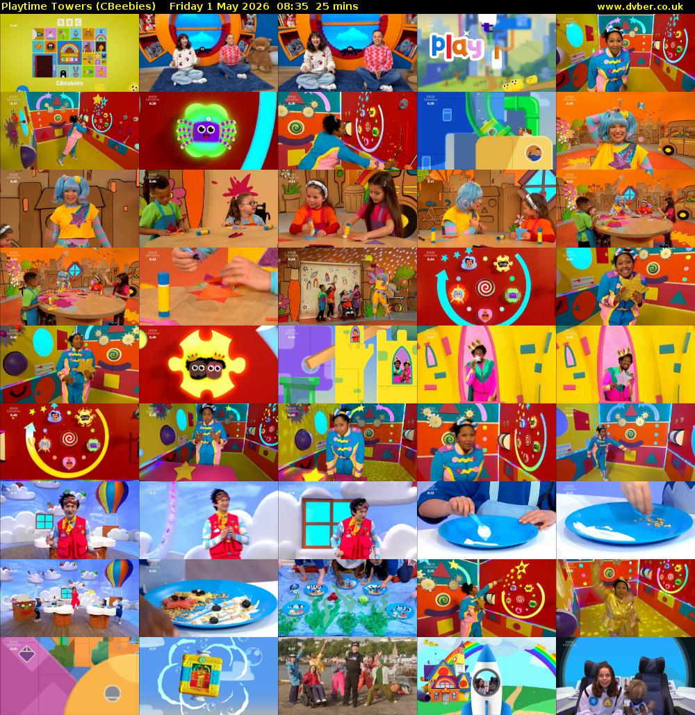 Playtime Towers (CBeebies) Friday 1 May 2026 08:35 - 09:00