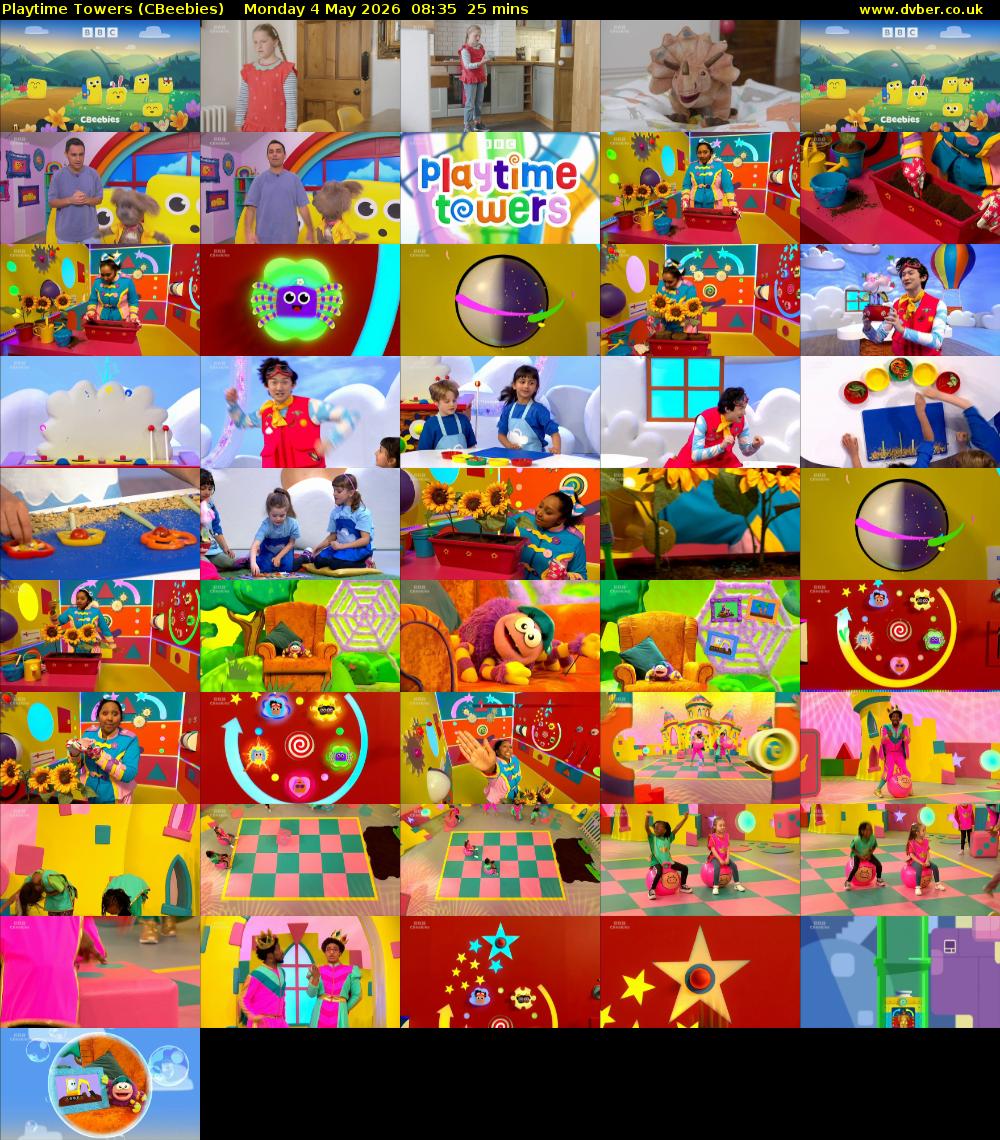 Playtime Towers (CBeebies) Monday 4 May 2026 08:35 - 09:00