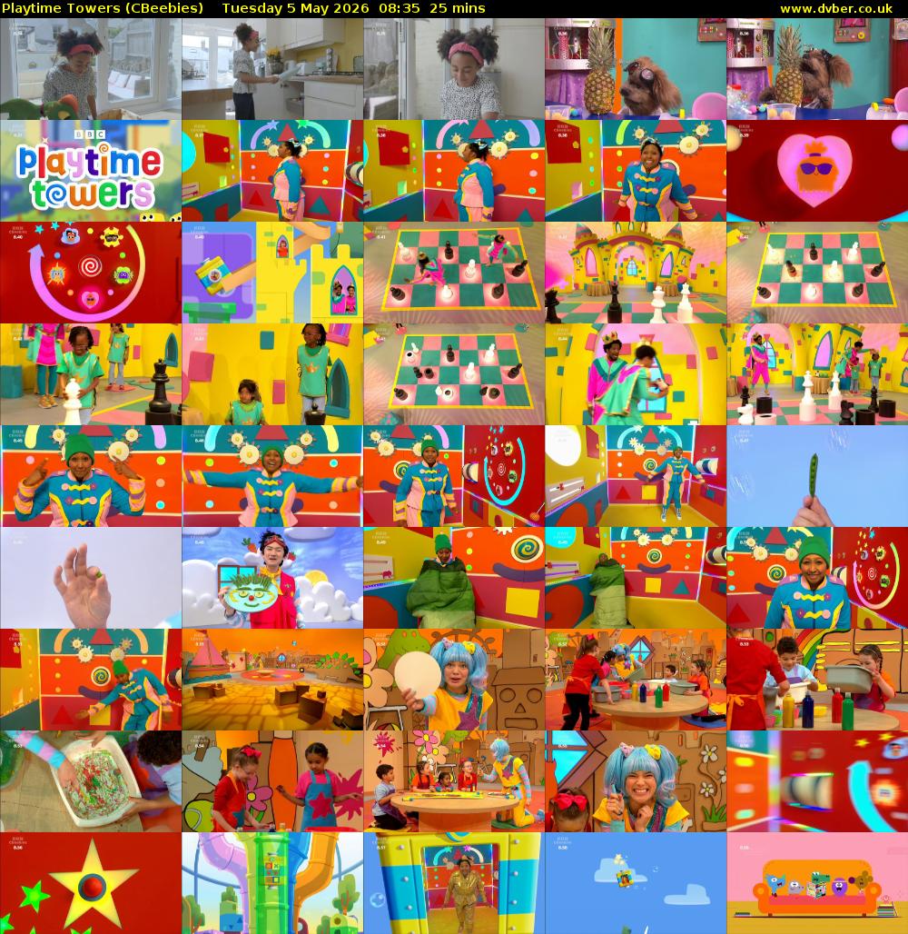 Playtime Towers (CBeebies) Tuesday 5 May 2026 08:35 - 09:00