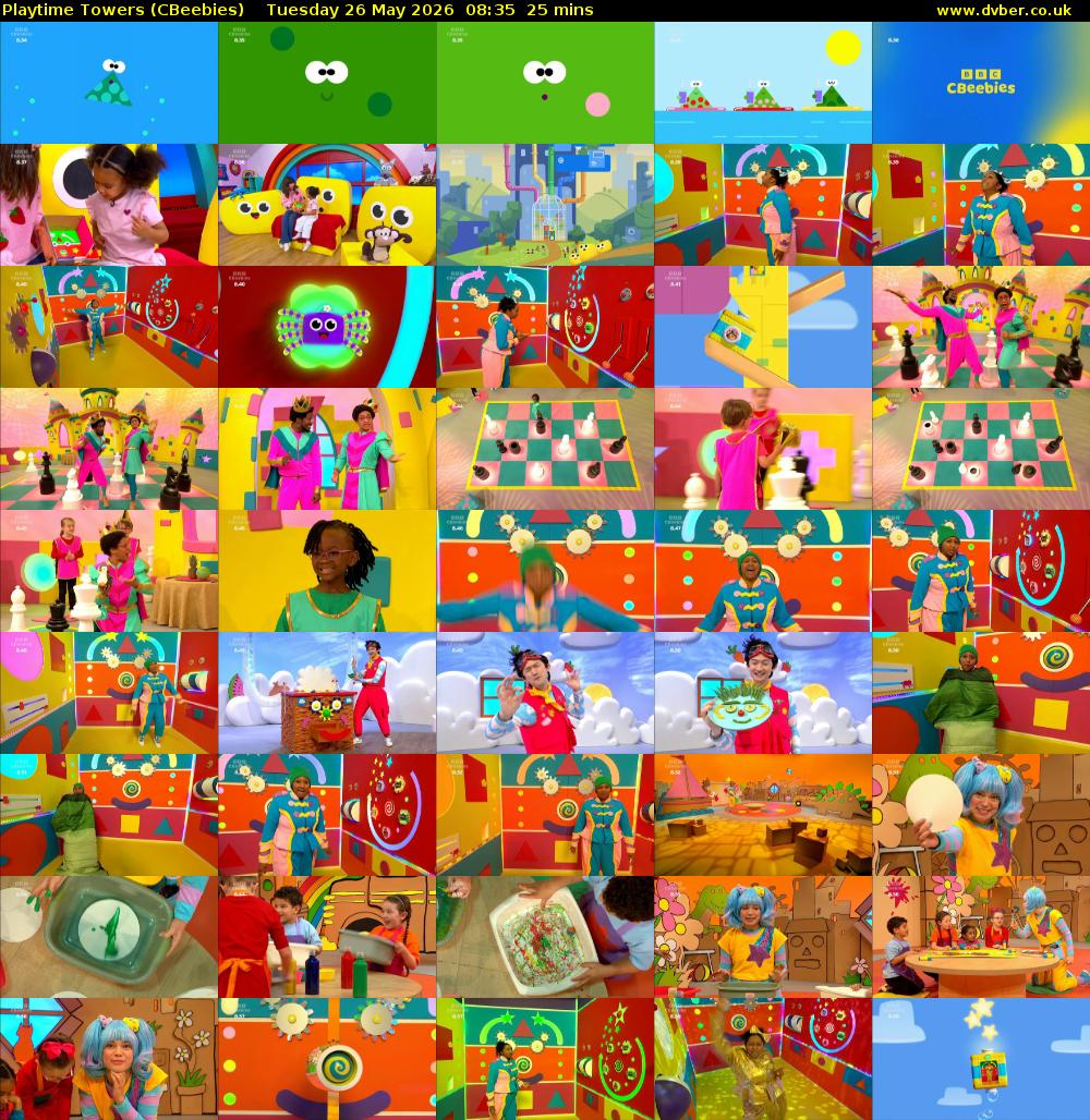 Playtime Towers (CBeebies) Tuesday 26 May 2026 08:35 - 09:00