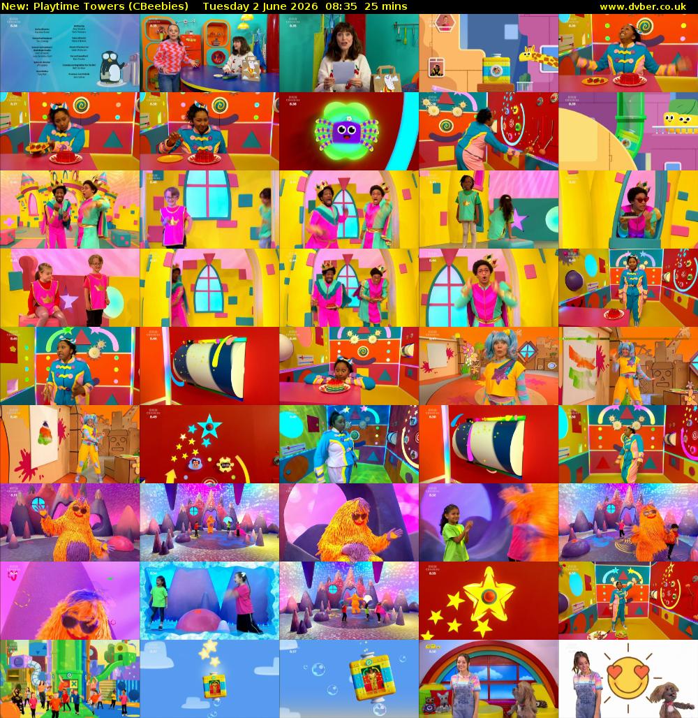 Playtime Towers (CBeebies) Tuesday 2 June 2026 08:35 - 09:00