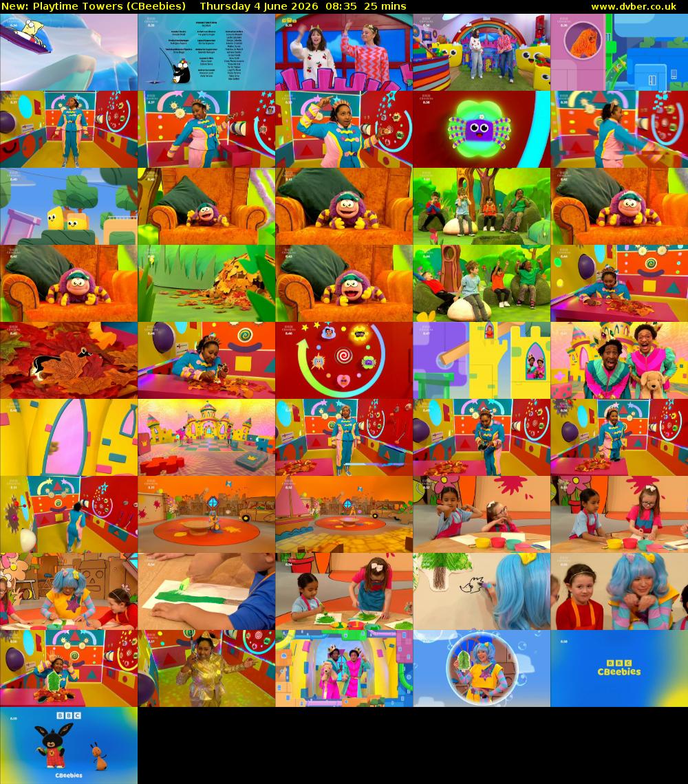 Playtime Towers (CBeebies) Thursday 4 June 2026 08:35 - 09:00